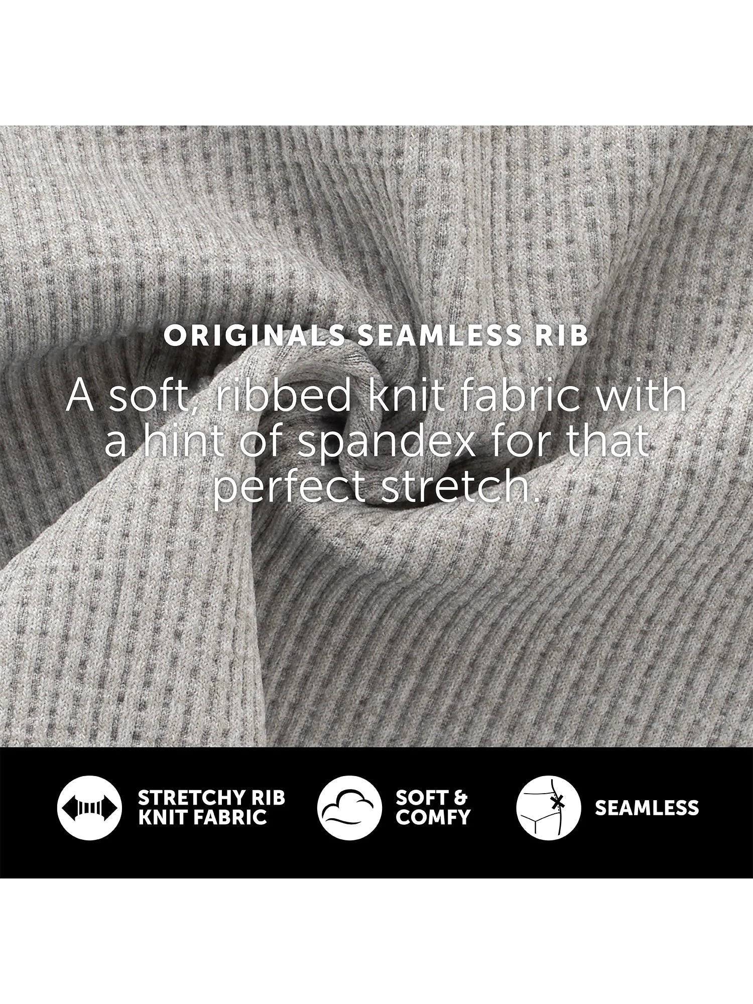 Originals Women'S Contour Wireless Seamless Rib Bralette, Comfortflex Fit, Style MHB004