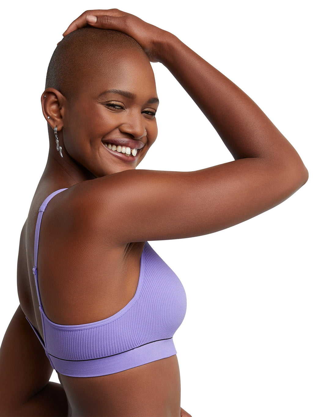 Originals Women'S Contour Wireless Seamless Rib Bralette, Comfortflex Fit, Style MHB004